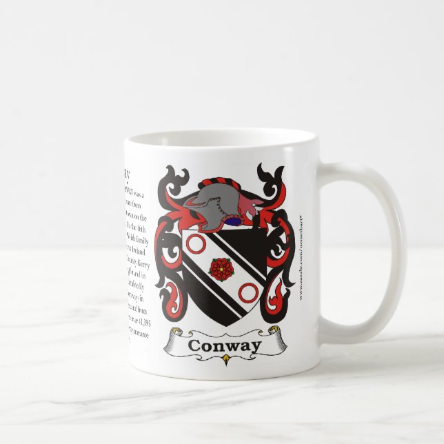 Conway Family Coat of Arms Mug (Right)