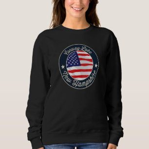 Conway Lake Patriotic New Hampshire Souvenir Sweatshirt
