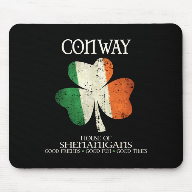 Conway Last Name Family Ireland Irish House Of She Mouse Mat (Front)