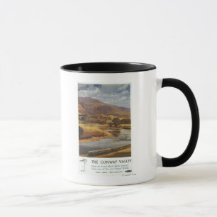 Conway Valley Scene British Railways Poster Mug