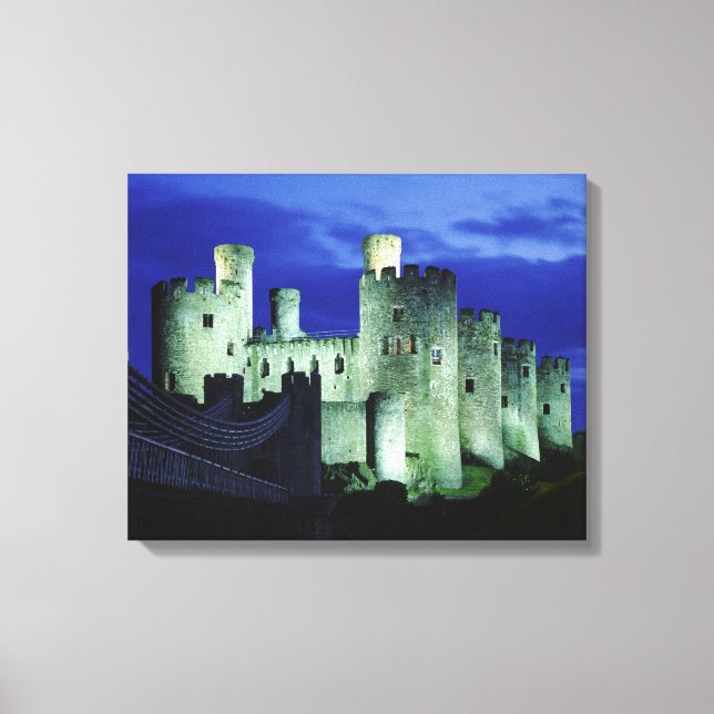 Conwy Castle, Gwynedd, Wales Canvas Print (Front)