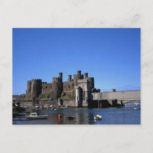 Conwy Castle North Wales Postcard