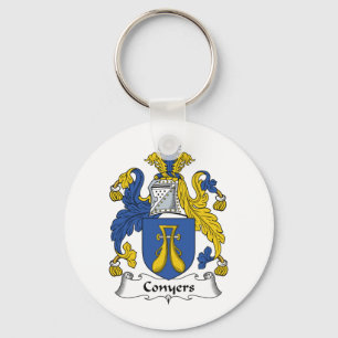 Conyers Family Crest Key Ring