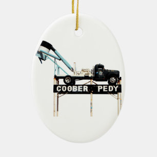 Coober Pedy, Opal Capital of the World Ceramic Tree Decoration