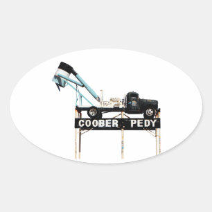 Coober Pedy, Opal Capital of the World Oval Sticker