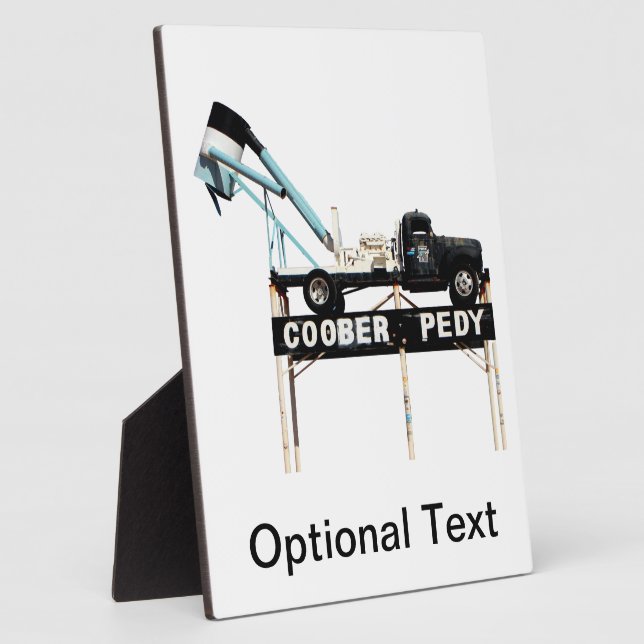 Coober Pedy Opal Mining Truck Welcome Sign Plaque (Side)