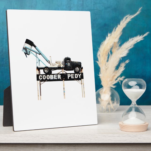 Coober Pedy Opal Mining Truck Welcome Sign Plaque (Side)