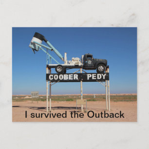 Coober Pedy Outback Australia Souvenir Photo Postcard