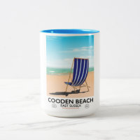 Cooden Beach East Sussex vintage travel poster