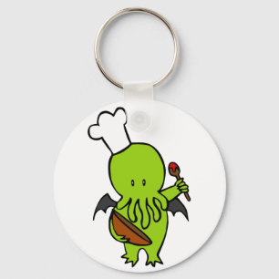 Cook Along With Cthulhu Key Ring