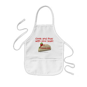 Cook and Pray with your kids Customize it Apron