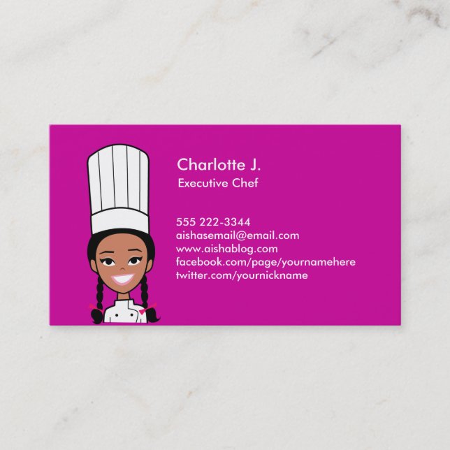 Cook Business Card - African Version (Front)