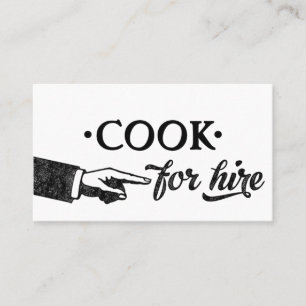 Cook Business Cards - Any Background Colour!