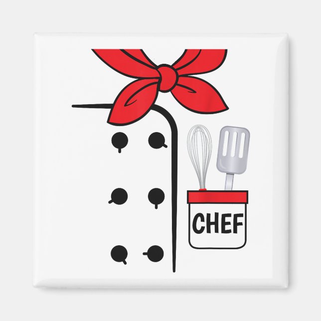 Cook Chef Coat Costume Funny Halloween Shirt Kids  Magnet (Front)