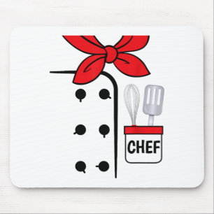 Cook Chef Coat Costume Funny Halloween Shirt Kids  Mouse Mat