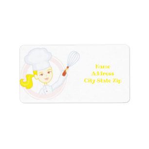 **COOK, CHEF OR BAKER'S** RETURN ADDRESS LABEL