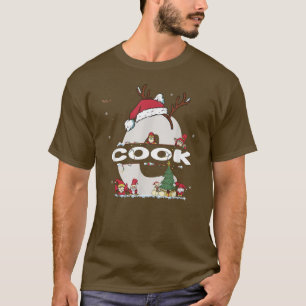 Cook Christmas Shirt w Cook Name for funny Xmas T-