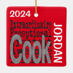 Cook Extraordinaire CUSTOM Ceramic Ornament