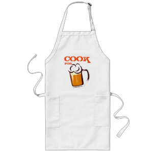 COOK FOR BEER FUNNY LONG APRON