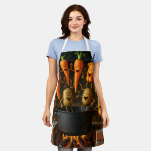 cook happy vegetables apron