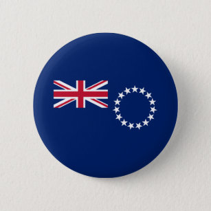 Cook Islands Flag 6 Cm Round Badge