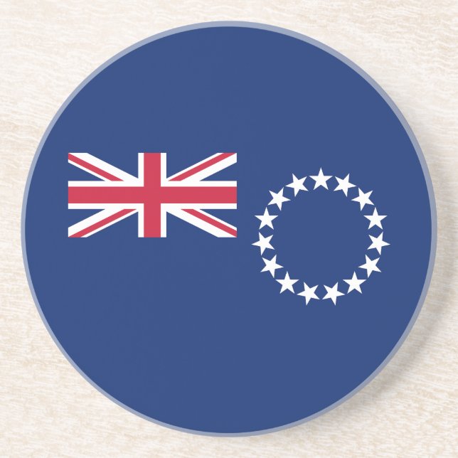 Cook Islands Flag Coaster (Front)