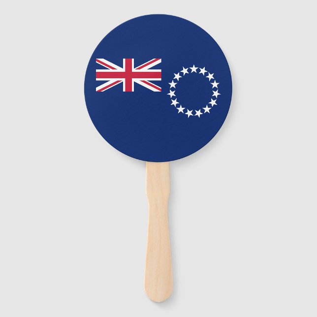 Cook Islands Flag Hand Fan (Front)