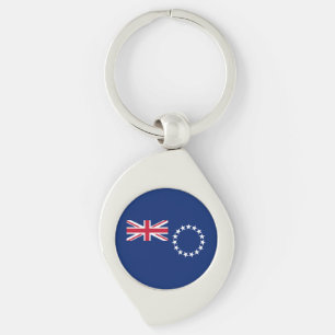 Cook Islands Flag Key Ring