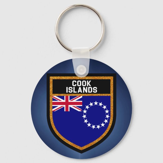 Cook Islands Flag Key Ring (Front)