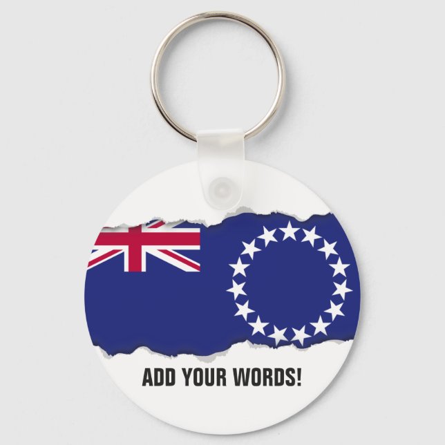 Cook Islands flag Key Ring (Front)