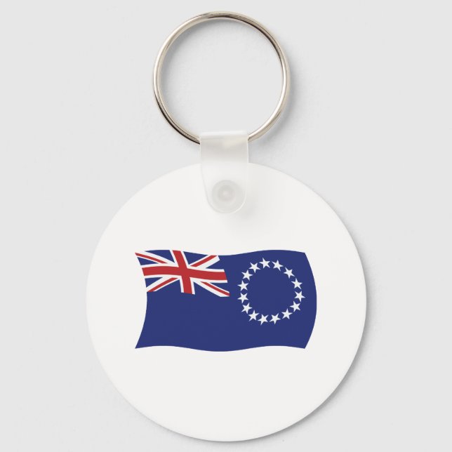 Cook Islands Flag Keychain (Front)