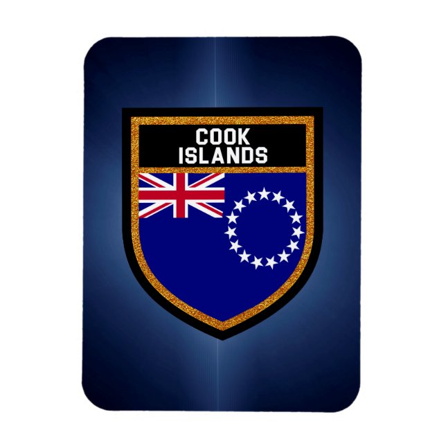 Cook Islands Flag Magnet (Vertical)