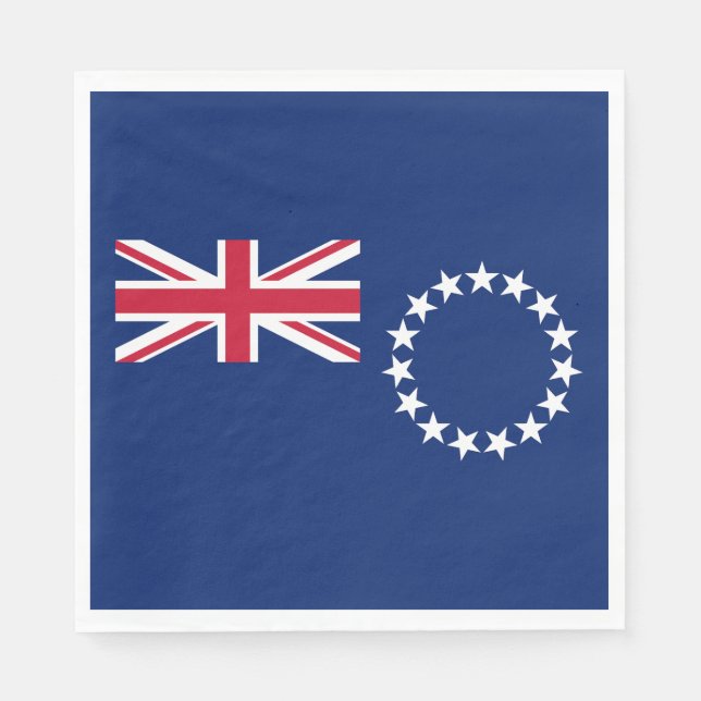 Cook Islands Flag Napkin (Front)