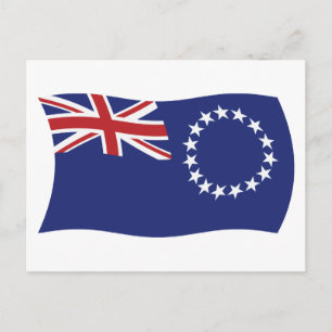 Cook Islands Flag Postcard