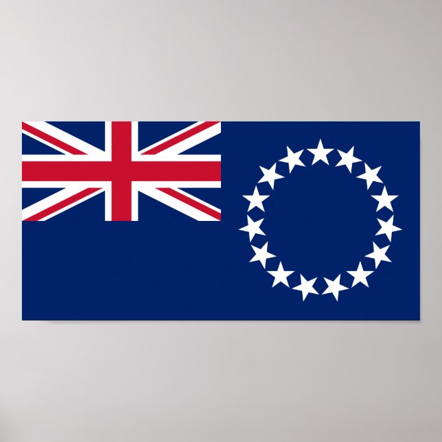 Cook Islands Flag Poster (Front)