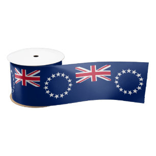 Cook Islands Flag Satin Ribbon