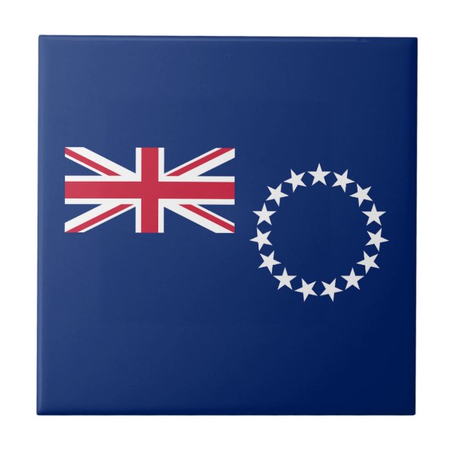 Cook Islands Flag Tile (Front)