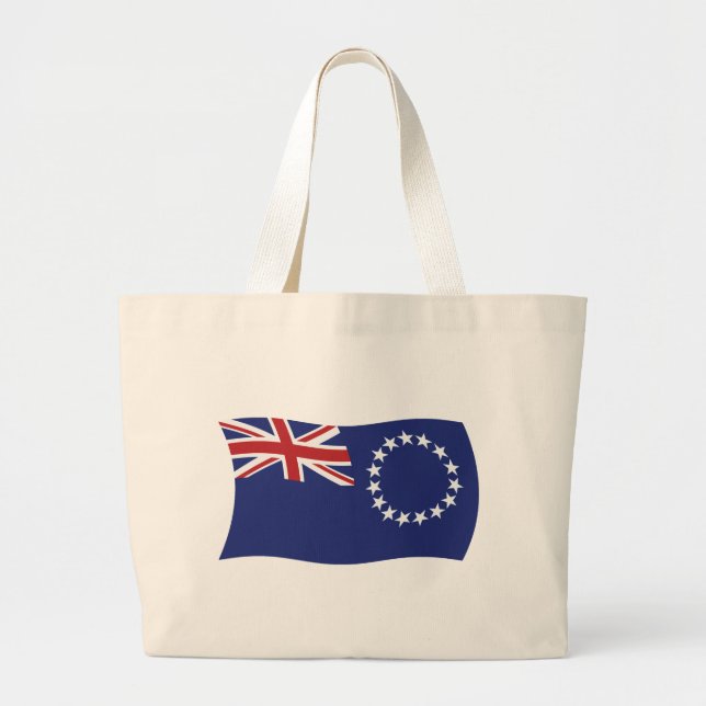 Cook Islands Flag Tote Bag (Front)