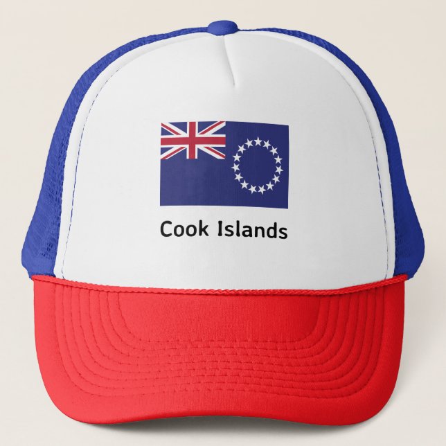 Cook Islands Flag Trucker Hat (Front)