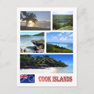 Cook Islands - Mosaic - Postcard
