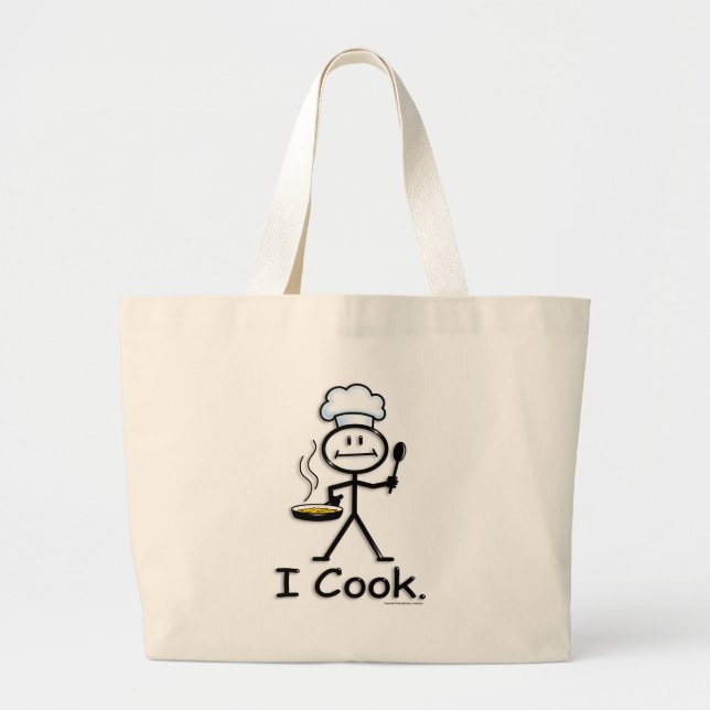 Cook Large Tote Bag (Front)