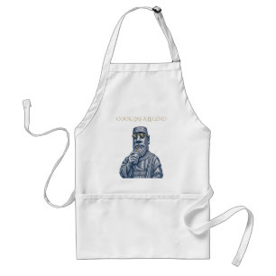 Cook Like a Legend Vintage Art Apron