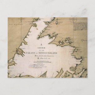 COOK: NEWFOUNDLAND, 1763 POSTCARD