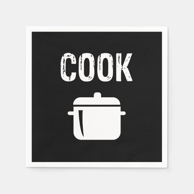 Cook pan design napkin (Front)