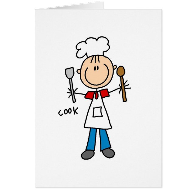 Cook Stick Figure Card (Front)