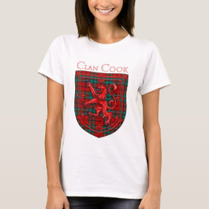 Cook Tartan Scottish Plaid Lion Rampant T-Shirt