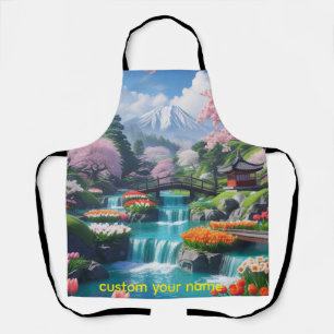 Cook with Calm – Serene Mountain Garden Apron