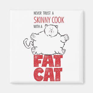 Cook with Fat Cat - Magnet 2