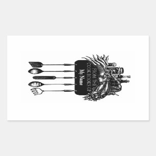 Cookbooks Bookplate Sticker