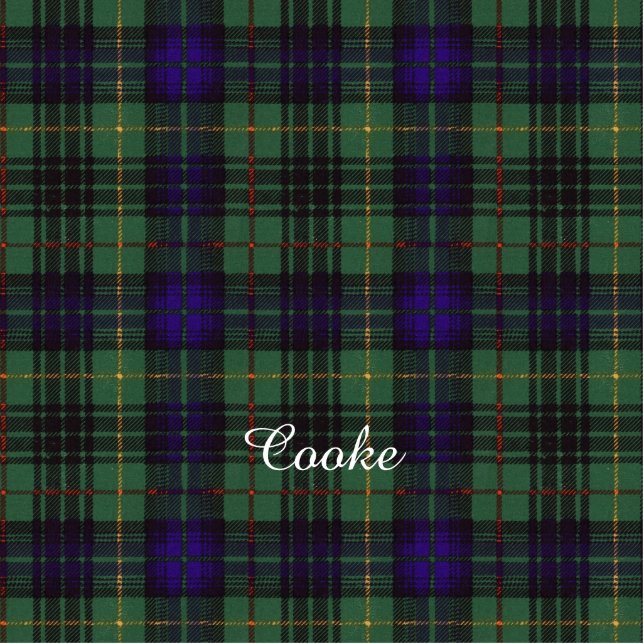 Cooke clan Plaid Scottish kilt tartan Photo Sculpture Magnet (Front)